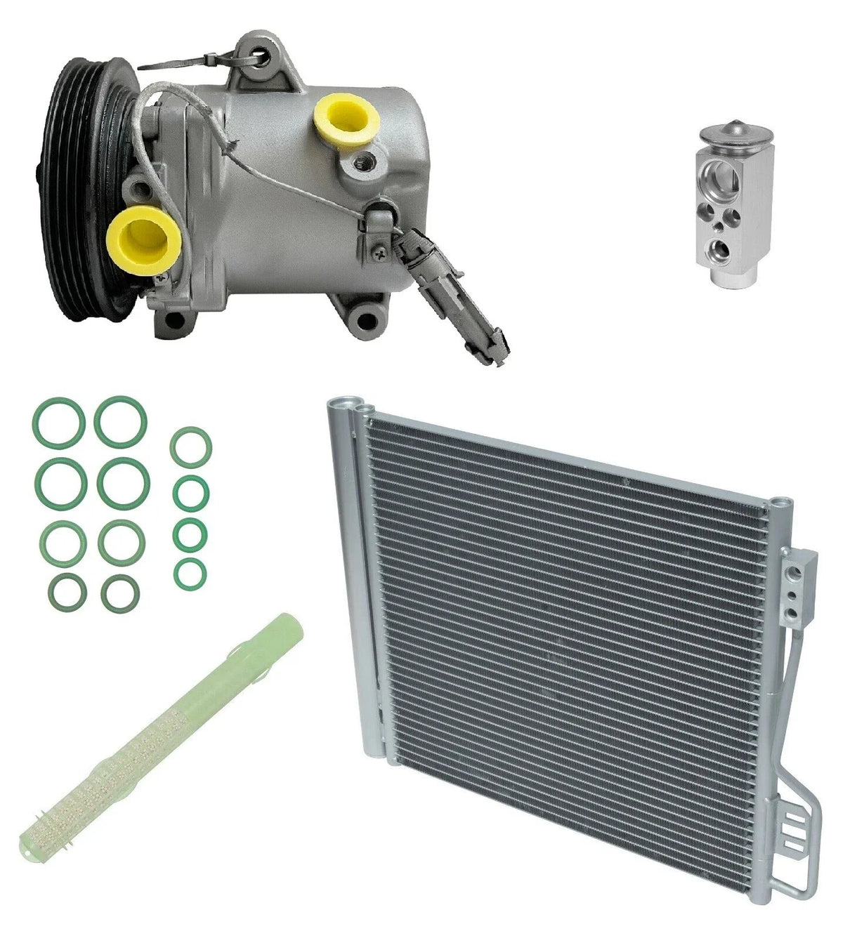 AC Compressor Kit With Condenser for Smart Fortwo 1.0L (2015–2019)