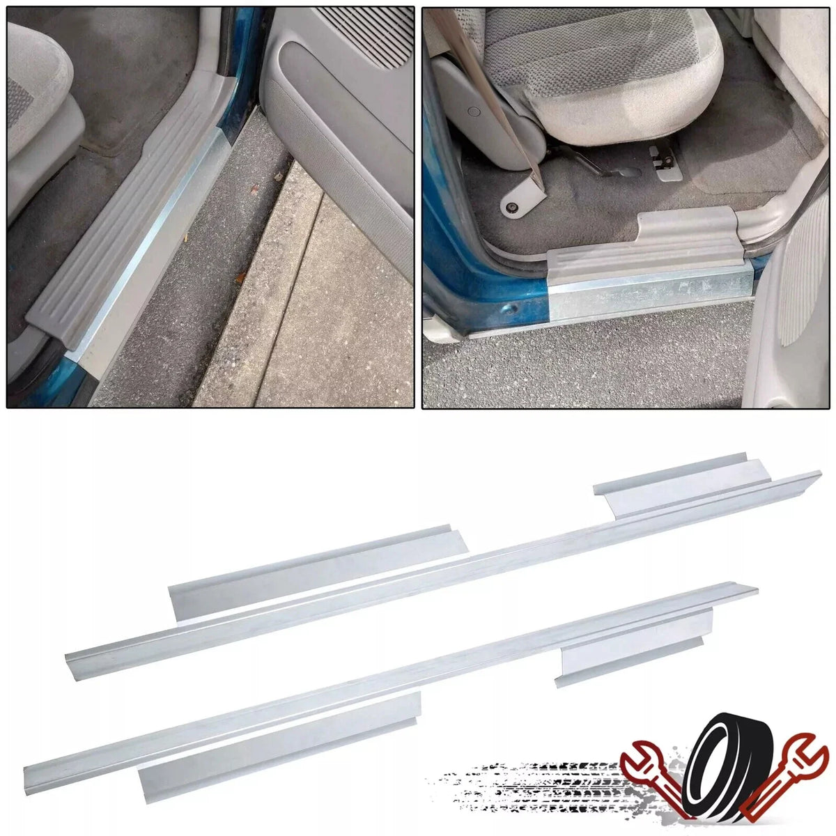 Outer Rocker Panels for Ford F-150 Crew Cab (2001–2003)