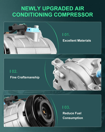 A/C Compressor 3.3L 3.8L for Chrysler Town & Country 2001-2007 CO 29001C