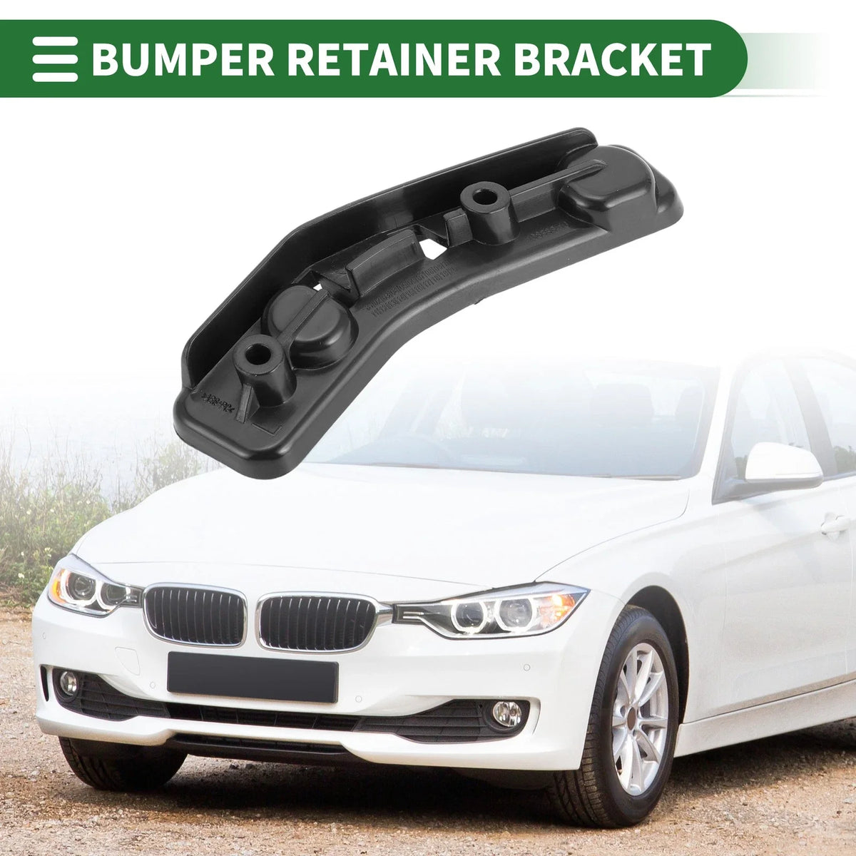 1pc Left Front Bumper Retainer Bracket No. 51117354767 for BMW X1 (2016–2022)