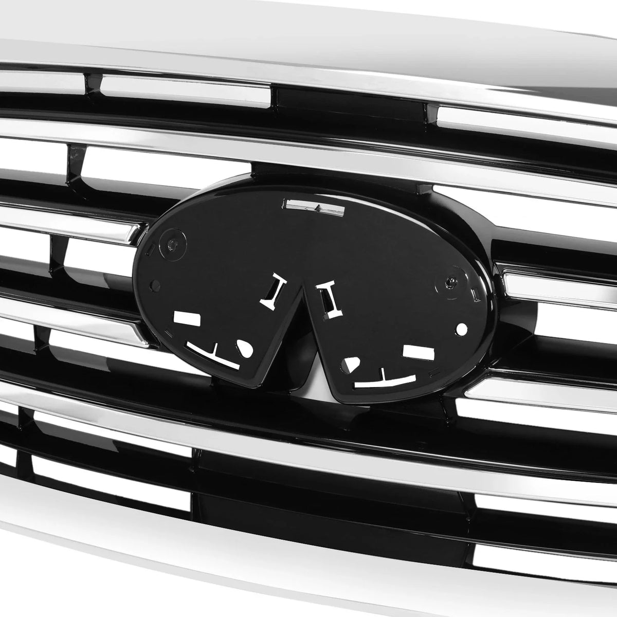Front Bumper Grille for Infiniti JX35 QX60 (2013–2015) - Horizontal Slats, Badge Slot
