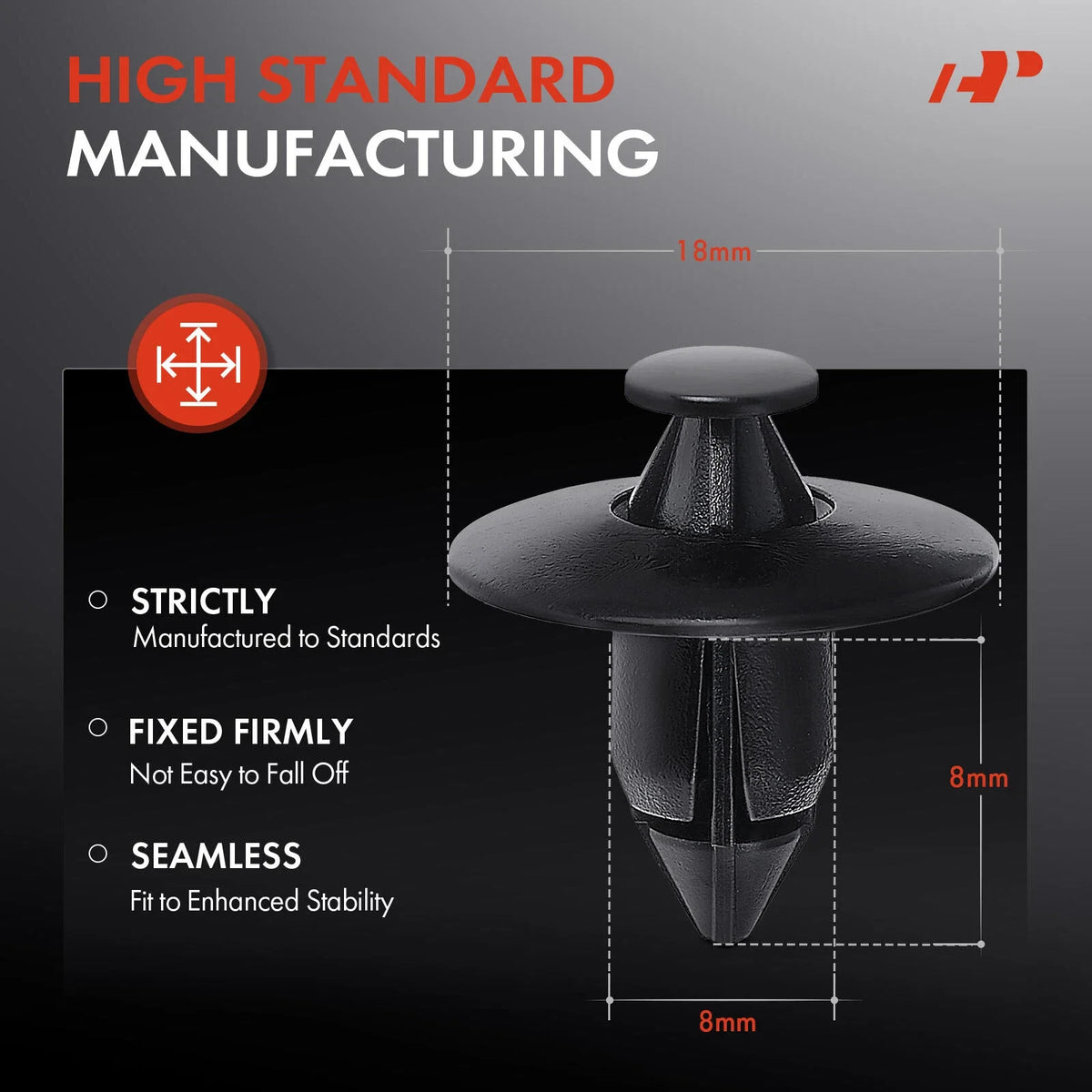 20x Trim Retainers for Bumpers - Honda and Nissan Fitment