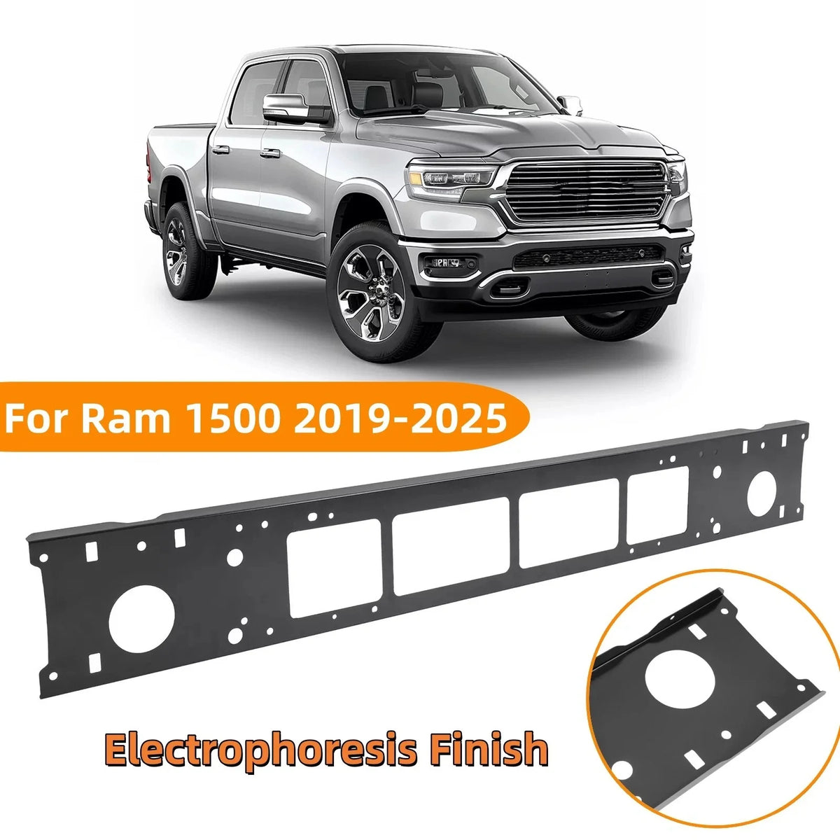 Front Bumper Reinforcement Impact Bar for Ram 1500 Pickup (2019–2025)