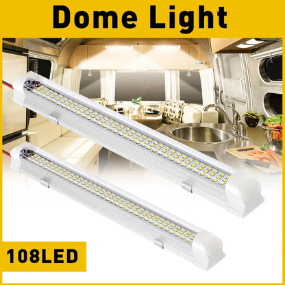 Interior Light Strip 2X 108LEDs for Car, Van, Bus, Caravan (12V)