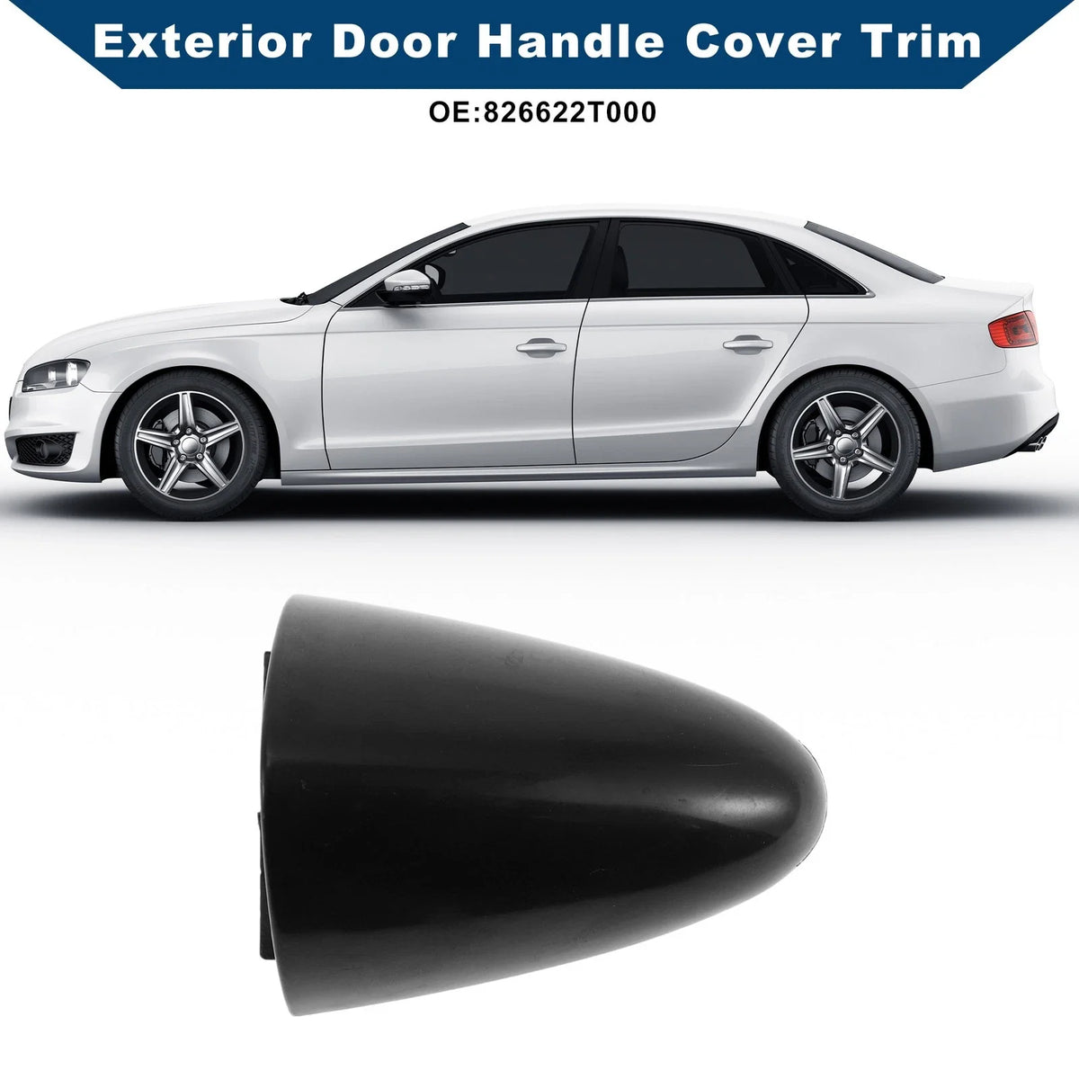 Exterior Door Handle Cover Trim for Kia Optima (2011–2016) Black