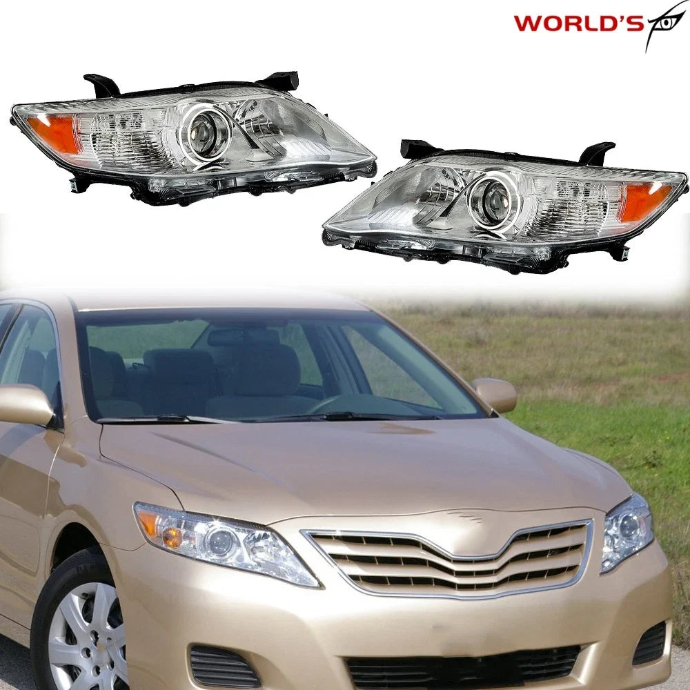 Set of 2 Halogen Headlights for Toyota Camry (2010–2011)