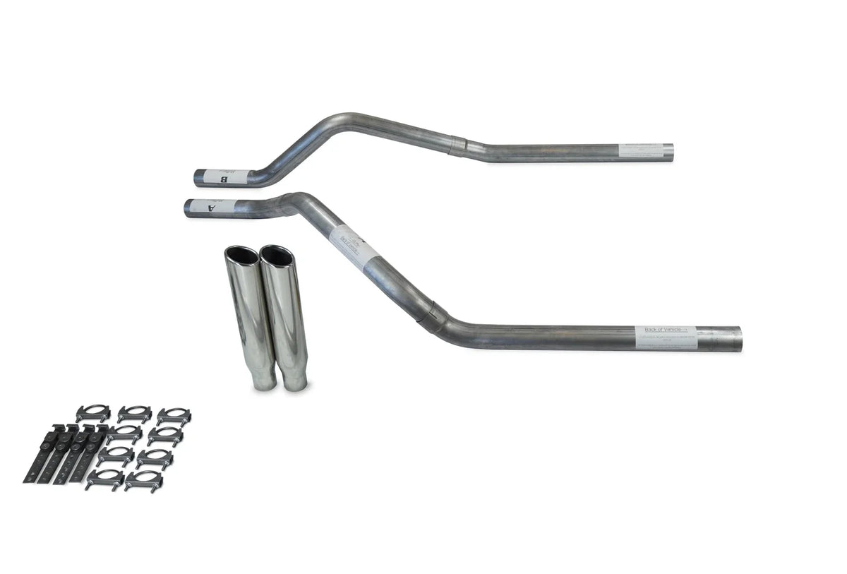 Dual Exhaust Kit for GMC Jimmy (1995–1999) 2.5" Clamp-on Tips