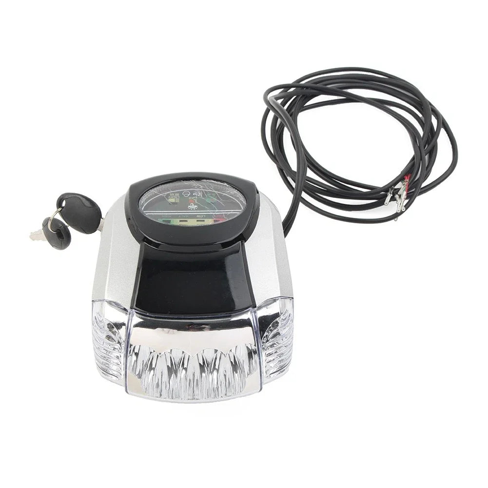 LED Headlight Key Switch Horn for Harley Bike (60V)