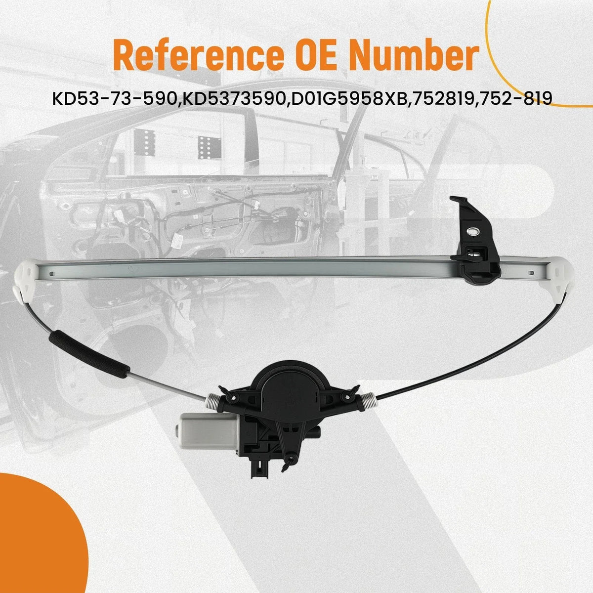 Rear Left Power Window Regulator Assembly for Mazda CX-5 (2013–2016) 752-819