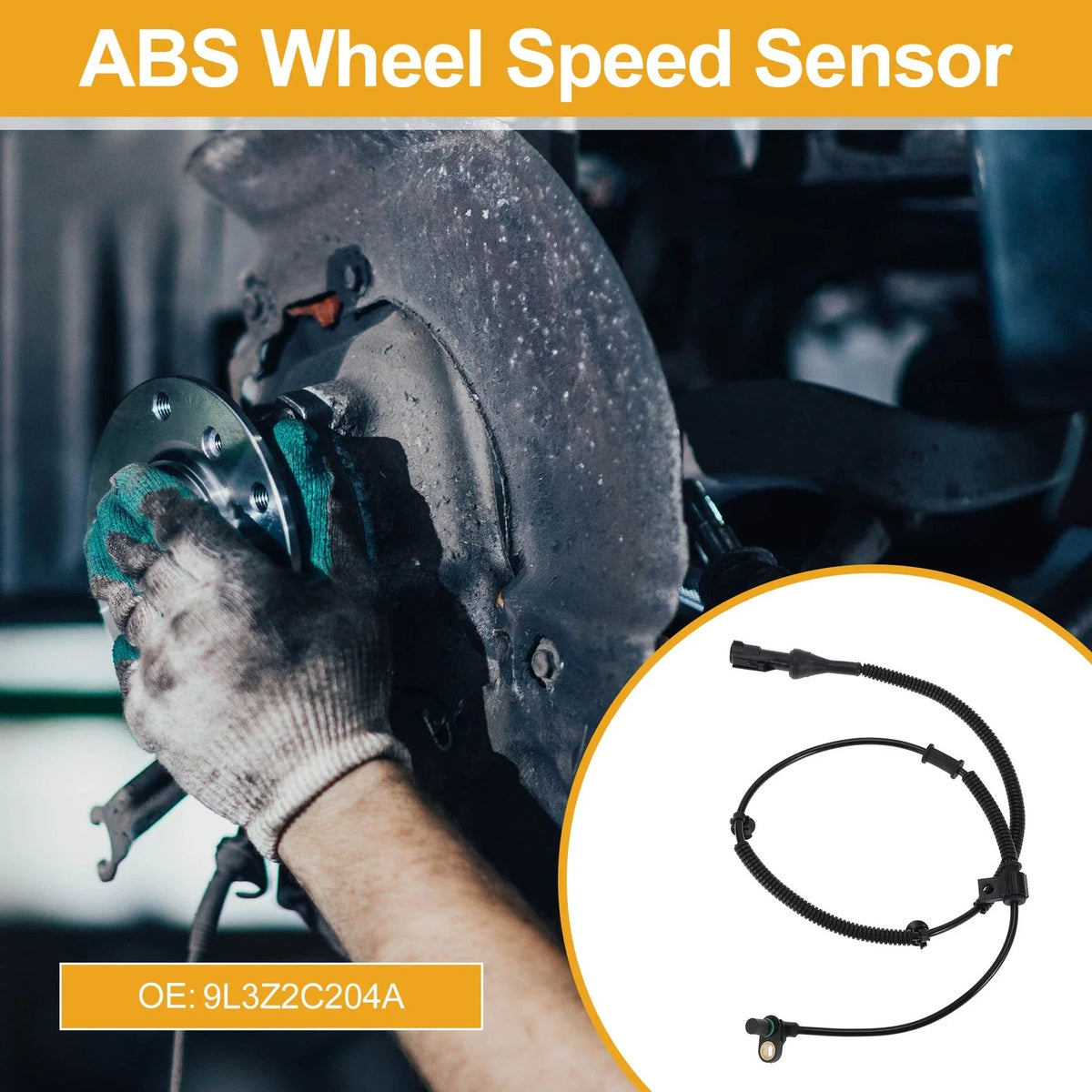 ABS Wheel Speed Sensor No. 9L3Z2C204A for Ford F-150 (2009–2010) Front