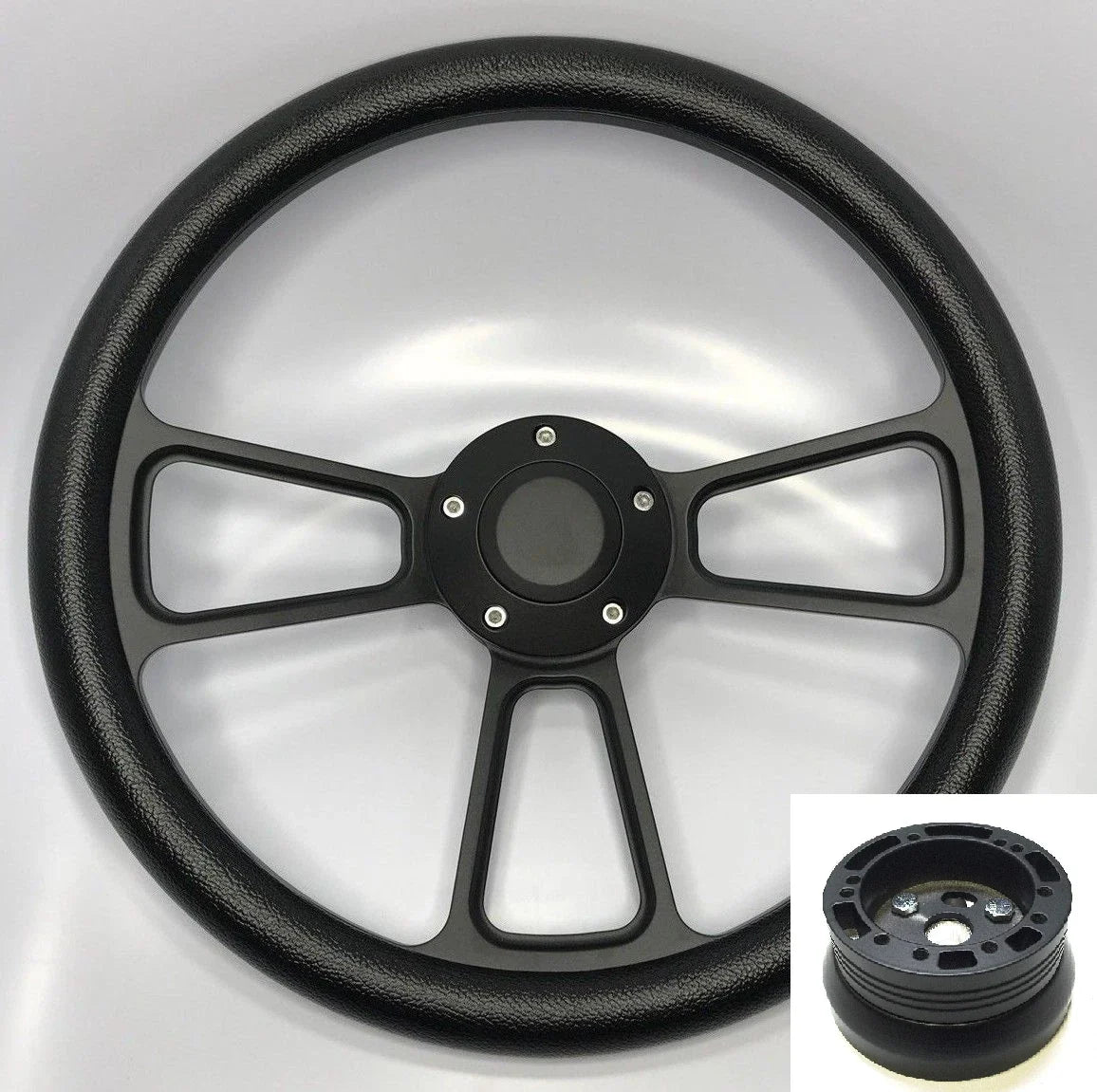 Steering Wheel Cover Black Half Wrap for Chevrolet (2014–2019)