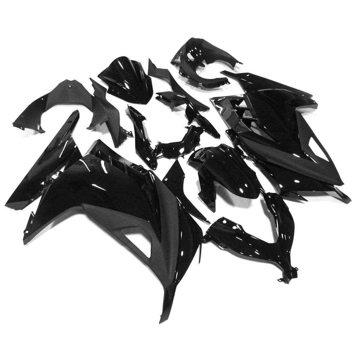 Fairing Kit for Kawasaki Ninja 300 (2013–2017) - Glossy Black Injection Bodywork