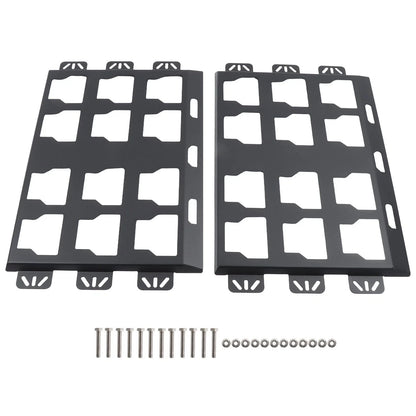 Set of 2 All-Steel 100lbs Black Toolbox Fixed Racks
