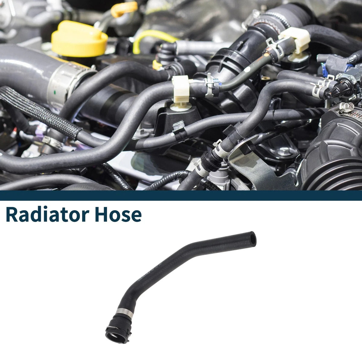 Radiator Hose for Audi A6 2.0 (2011–2018) 4GD122447N Rubber Coolant Pipe