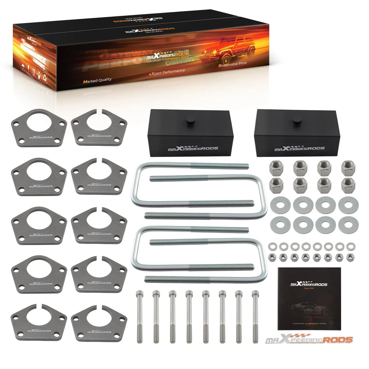 3" Front 2" Rear Lift Kit for Toyota T100 (1986–1995) 4WD Carbon Steel