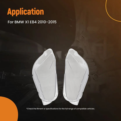 Front Headlight Lens Protection for BMW X1 E84 (2010–2015) Clear Cover Set