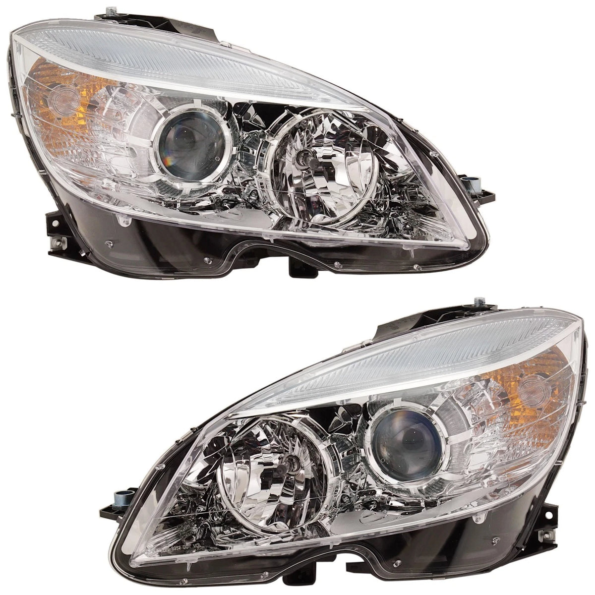 Halogen Headlight Set for Mercedes Benz C300 (2008–2011)