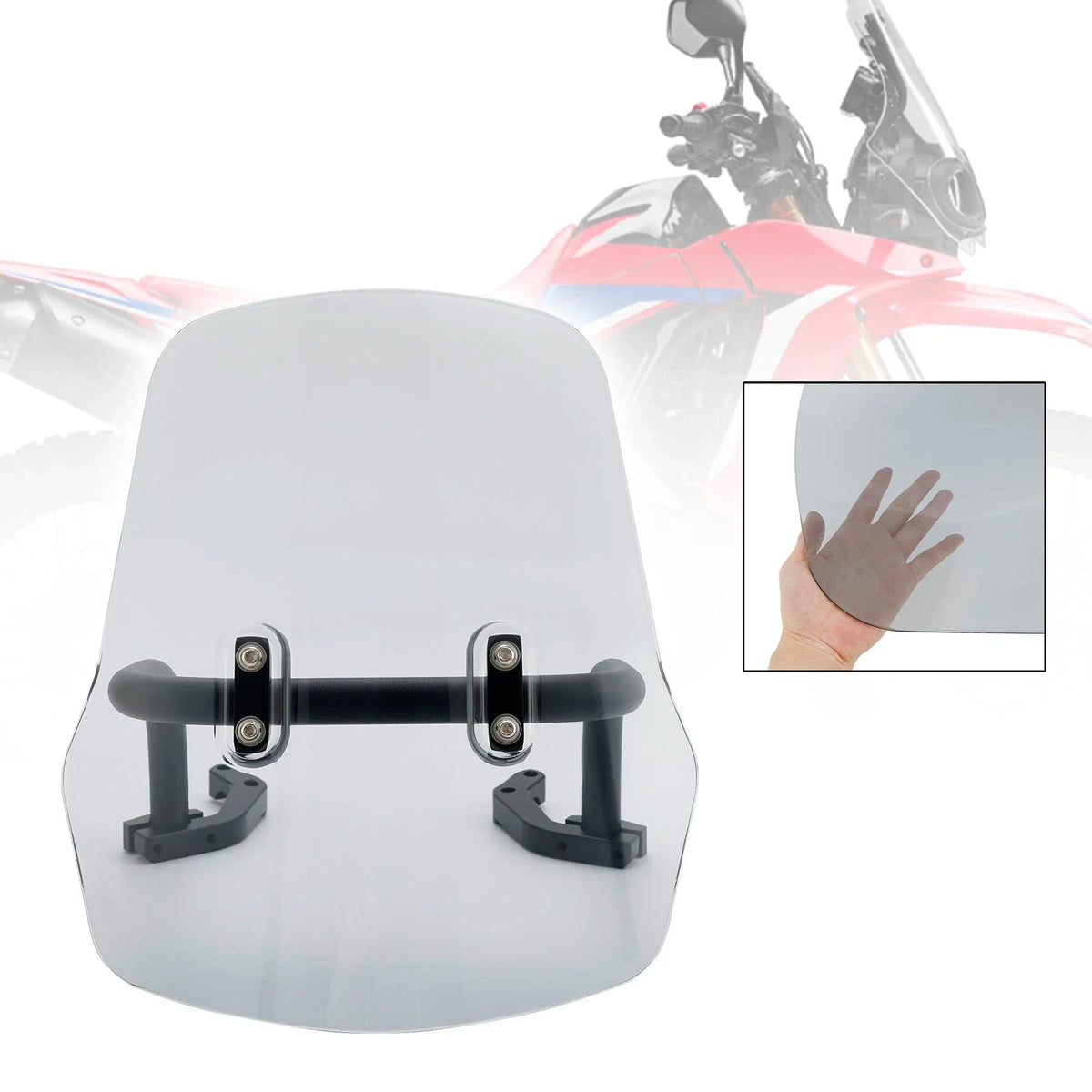 Windshield + Bracket Assembly for CRF250L/S CRF250M CRF300L 2021-2022