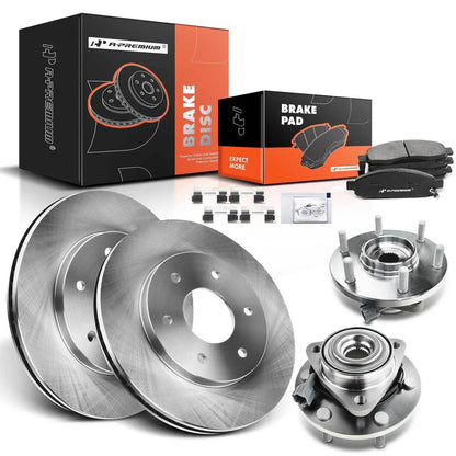 Front Disc Brake Rotors & Pads Set for Nissan Titan Armada (2004–2023)