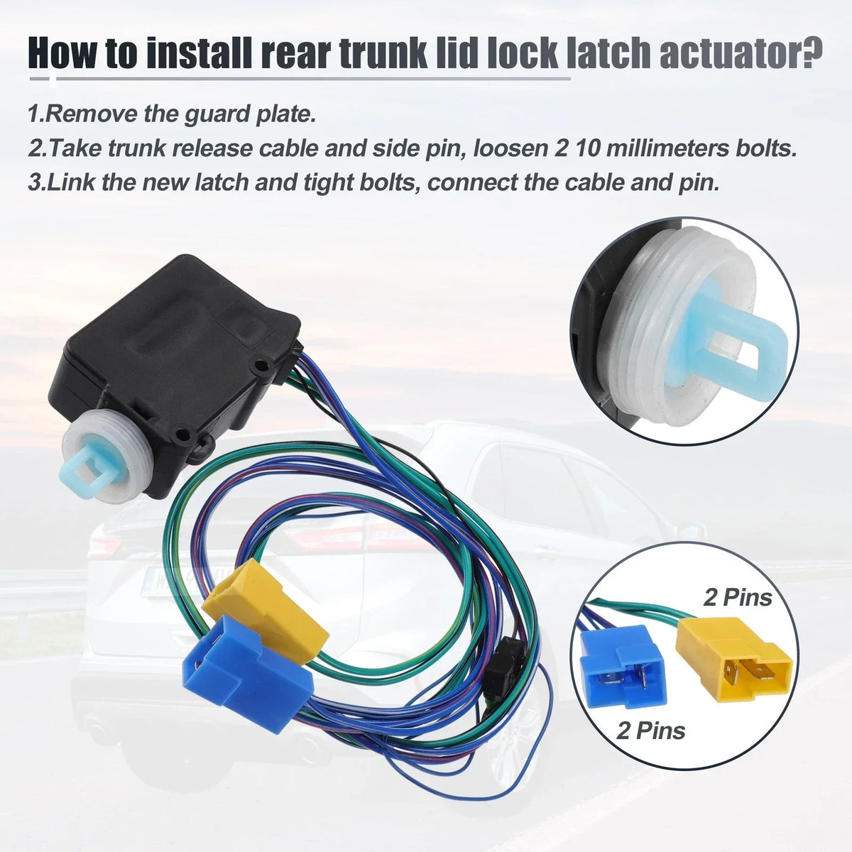 Latch Lock Actuator Motor for Rear Door Dodge Sprinter 2500 2003-2009