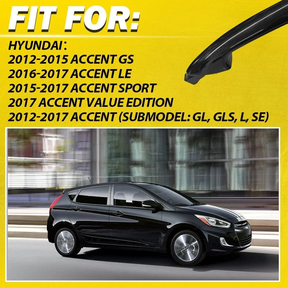 Exterior Door Handle Set of 2 for Hyundai Accent (2012–2017) EXV