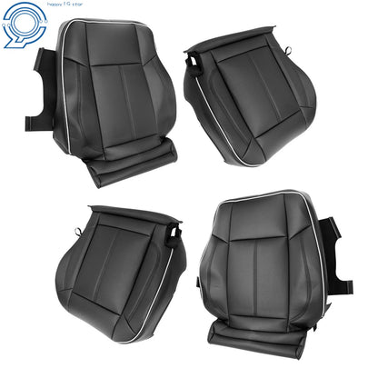 Leather Front Seat Covers in Black for Hummer H3 (2006–2010)