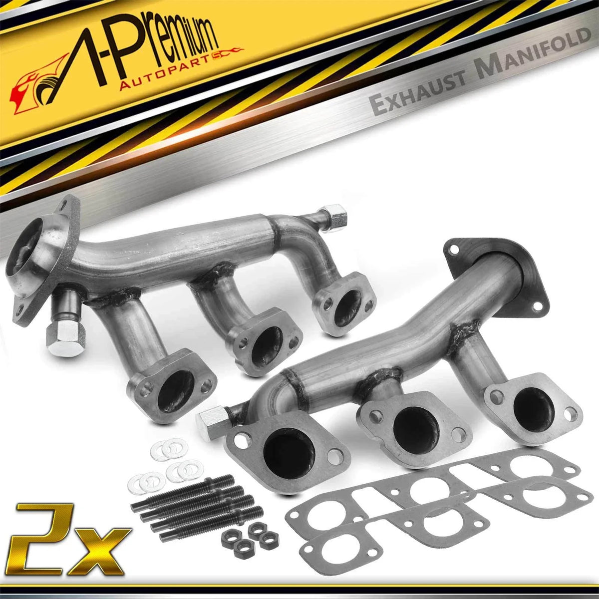 2X Exhaust Manifold with Gasket for Ford Mustang (1999–2004)
