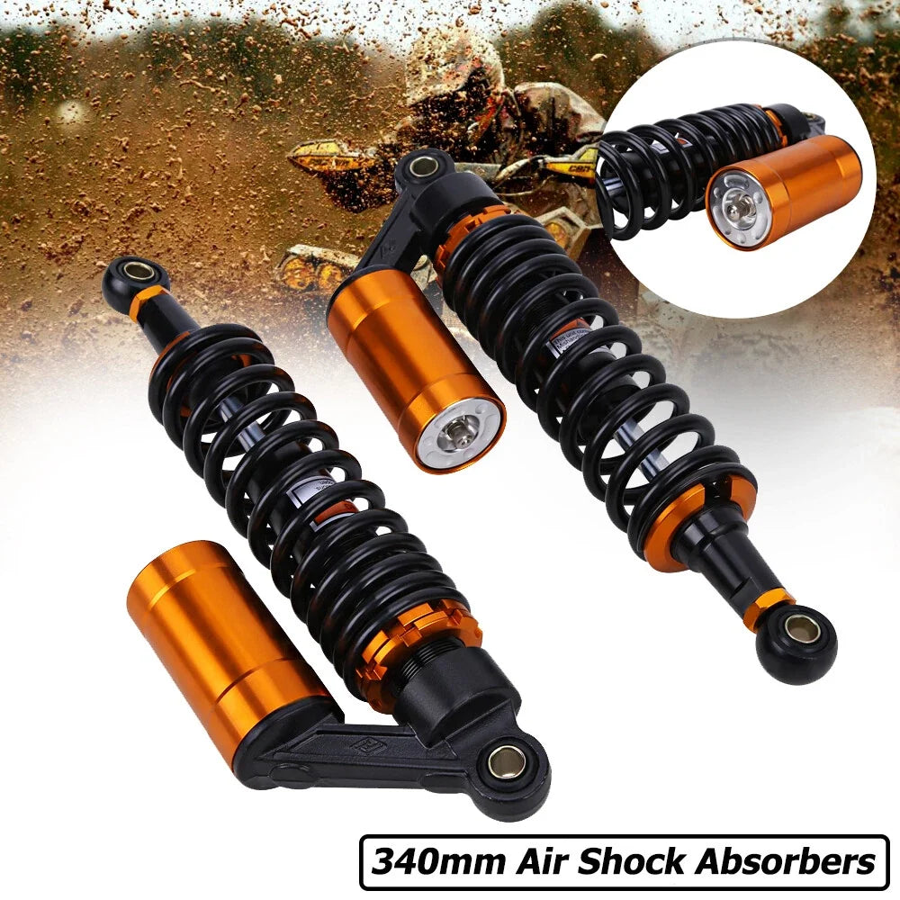 Set of 2 Aluminum Alloy Rear Air Shock Absorbers for Honda Harley