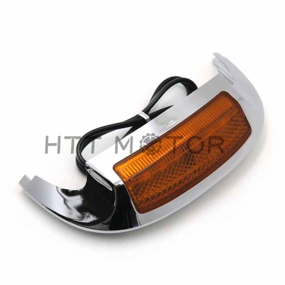 Front Fender Tip Light LED Orange Lens for Harley Road King FLHR 2014-2017
