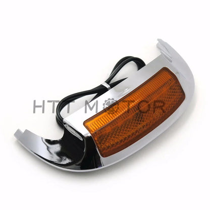Front Fender Tip Light LED Orange Lens for Harley Road King FLHR 2014-2017