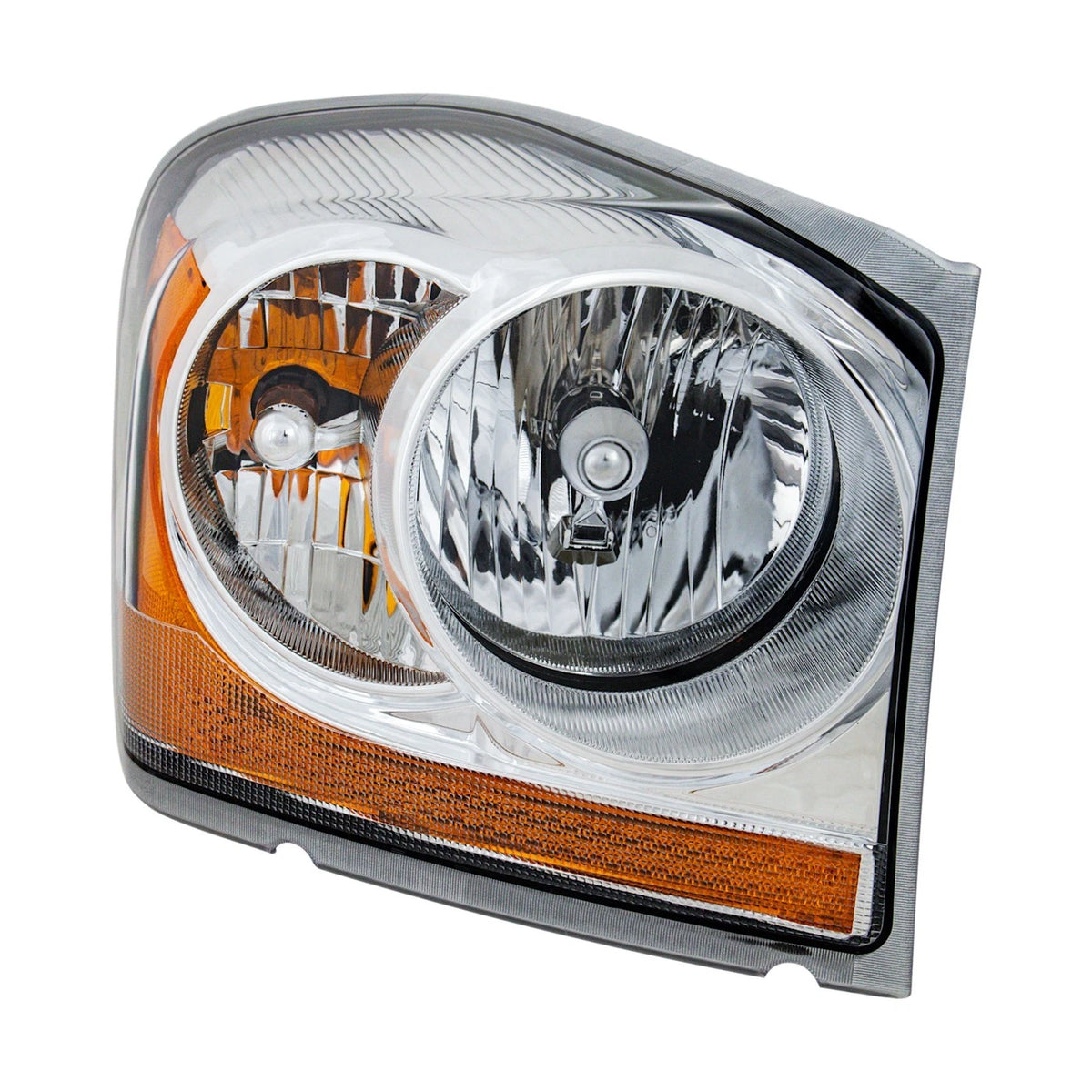 Headlight for Dodge Durango (2006) Right Chrome Housing with Bulb