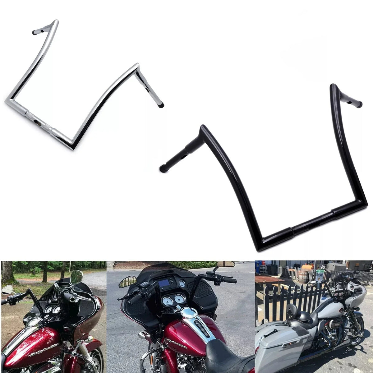 Ape Hanger Handlebar 12" 14" 16" for Harley (1996-2013) Touring