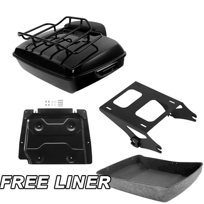 Mount Rack Base Plate for Chopped Backrest Pad - Harley Touring 2014-2026