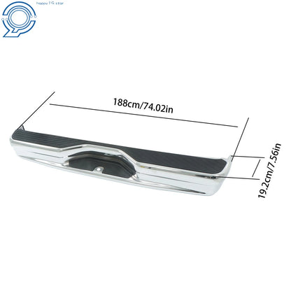 Step Bumper Chrome with Pads for Ford Econoline E150 E250 E350 (1992–2014)