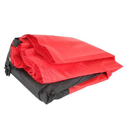 L Motorcycle Storage Cover Protector (220x95x110cm) in Black and Red
