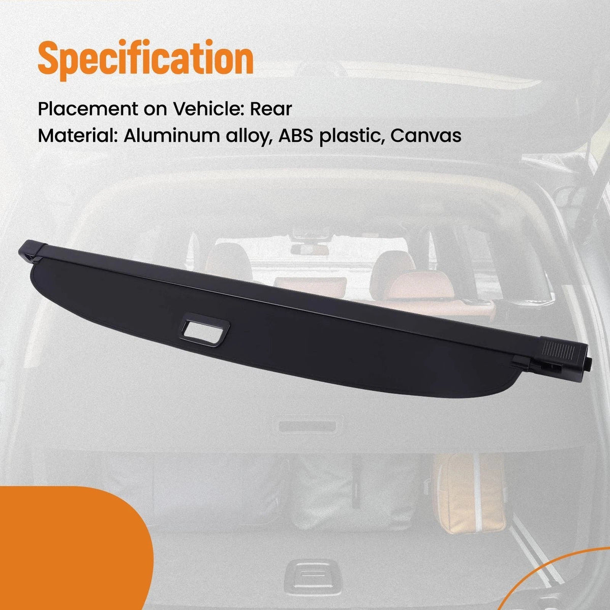 Boot Cover Parcel Shelf Load for Ford Escape (2008-2012) ABS