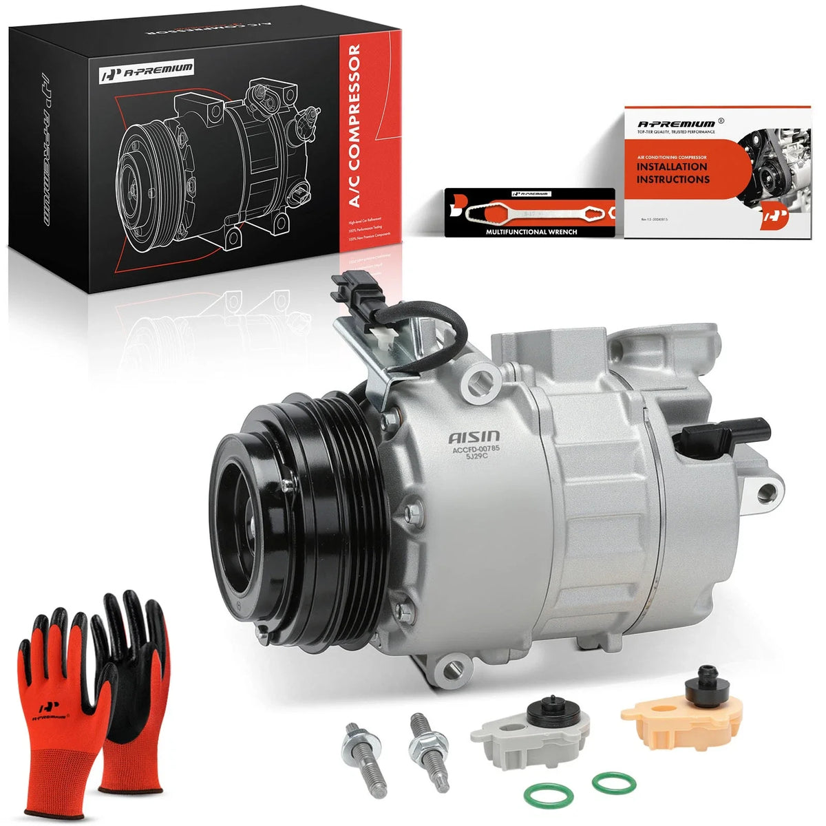 A/C Compressor with Clutch for Ford Escape (2017–2019)