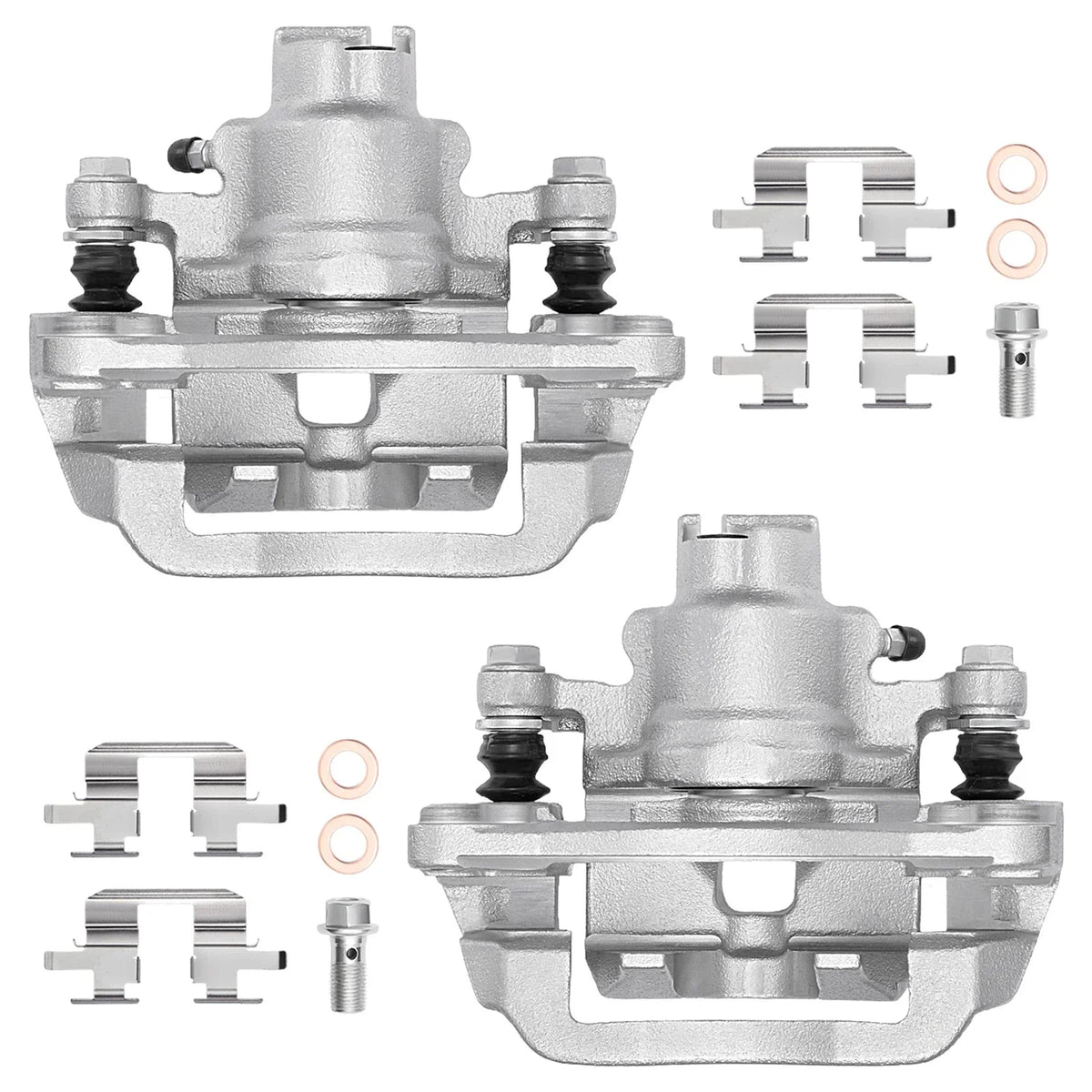Pair of Rear Brake Calipers with Bracket for 2000-2004 Subaru Outback Legacy