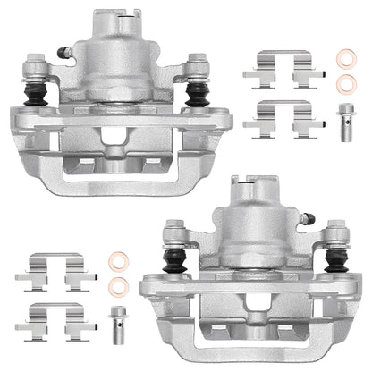 Pair of Rear Brake Calipers with Bracket for 2000-2004 Subaru Outback Legacy