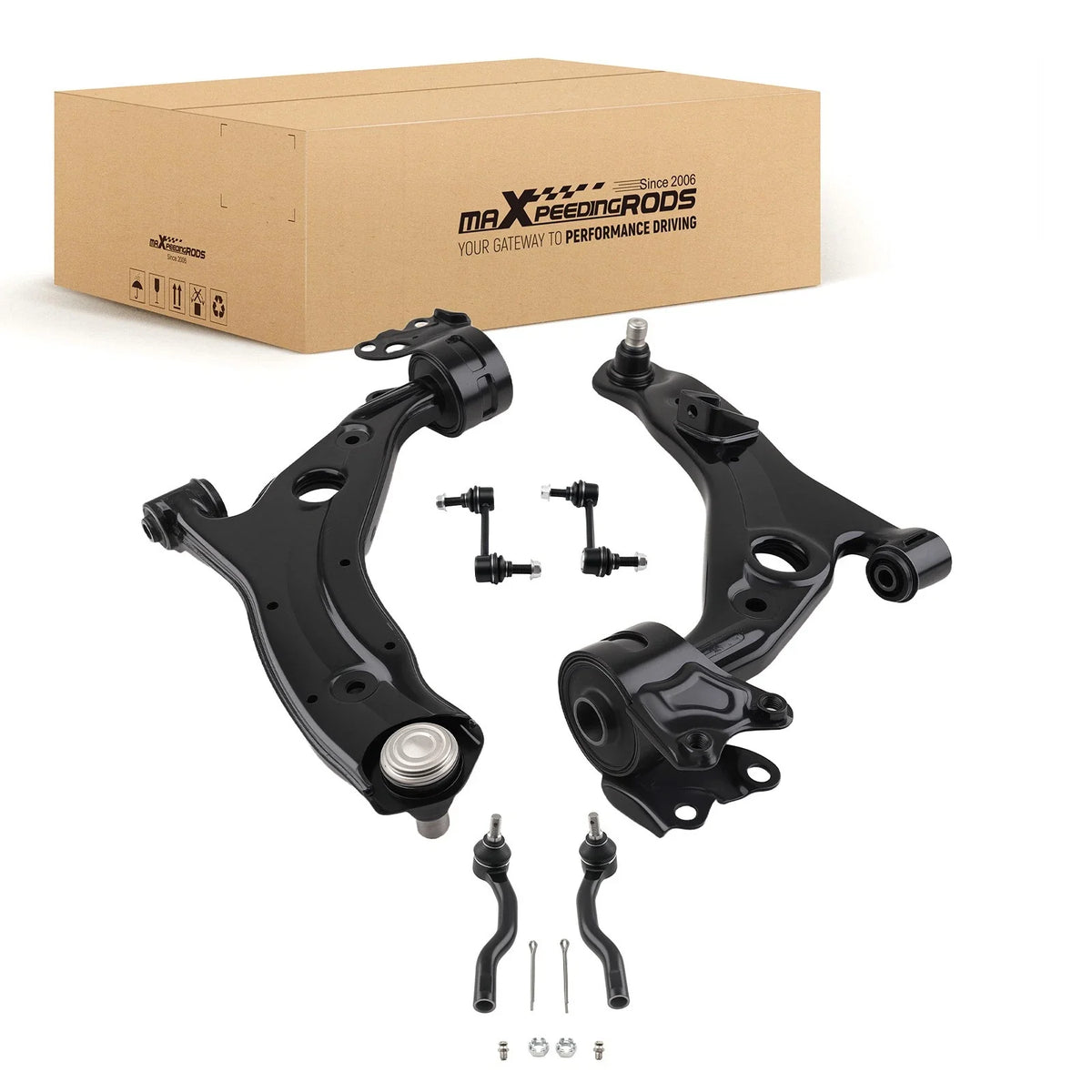 Set of 6 Front Lower Control Arms for Ford Edge MKX (2007–2015)