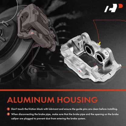 Front Brake Caliper Pair with 4 Pistons for 2015-2021 Ford Mustang