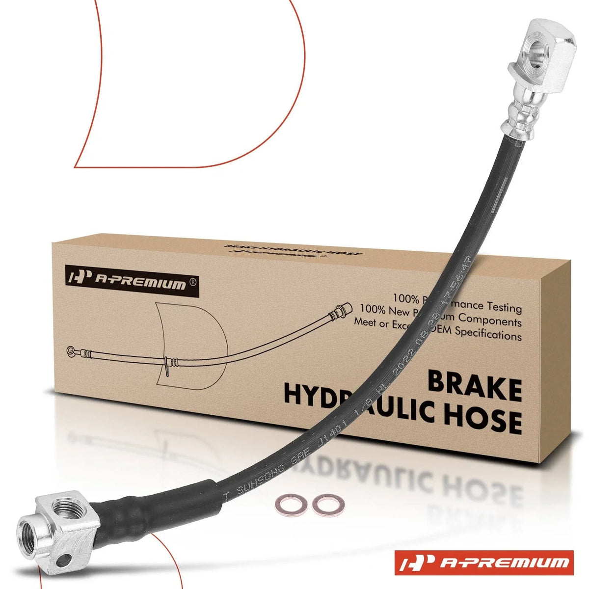 Rear Left Brake Hydraulic Hose for Chevy Trailblazer GMC Envoy (2002–2009)