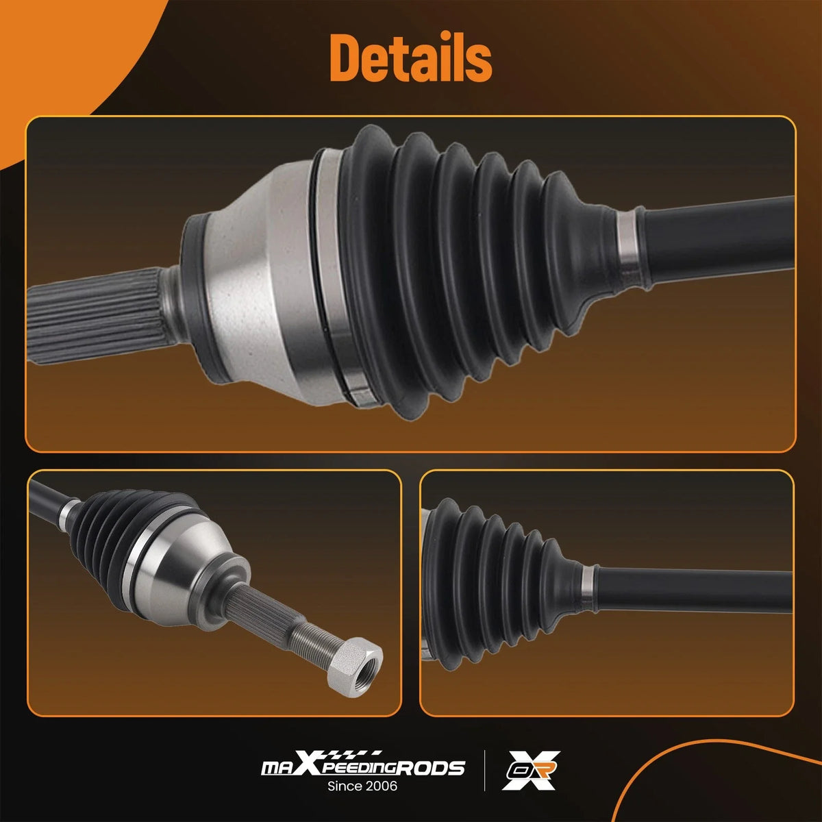 2pcs Front CV Axle Shaft for INFINITI FX35 (2003–2008)