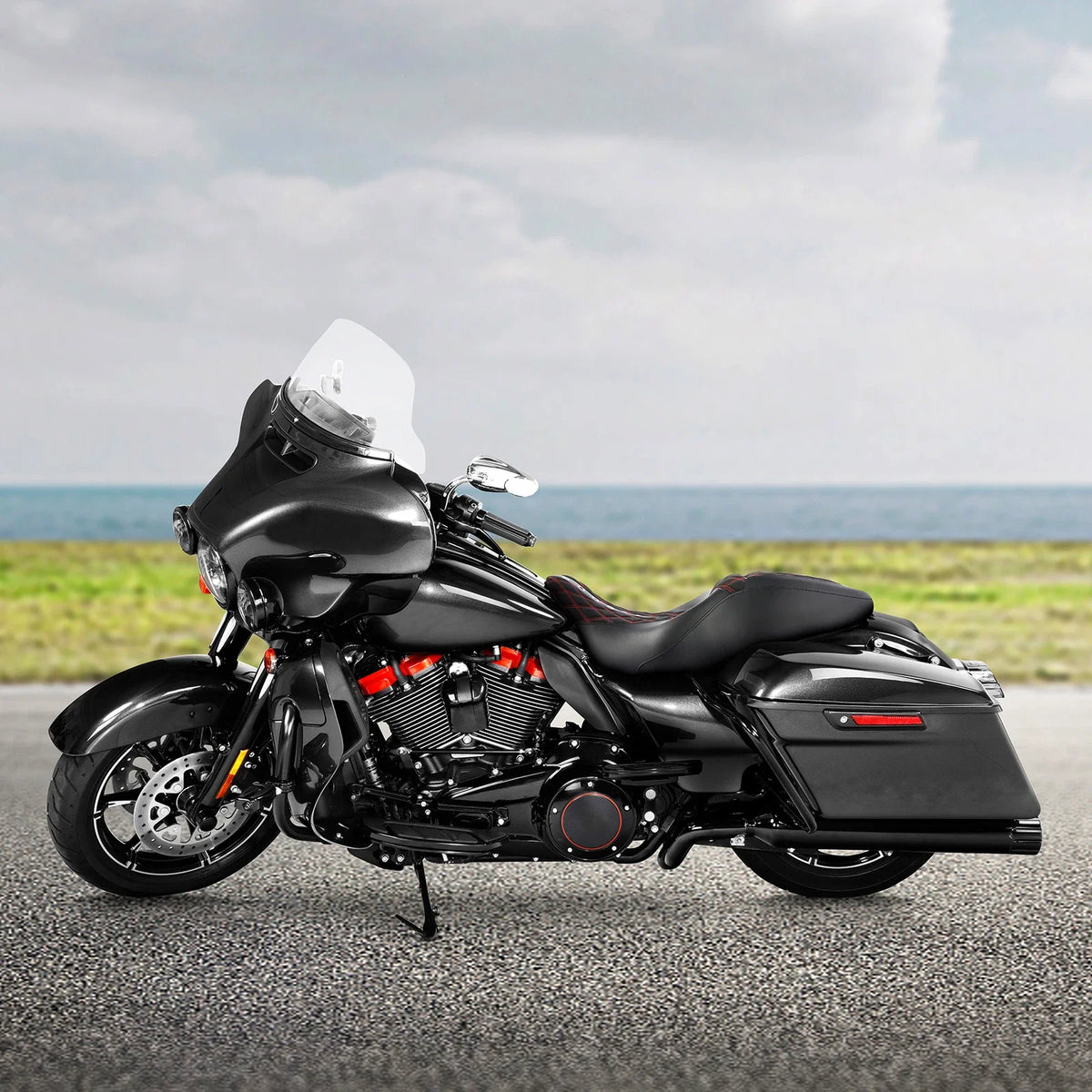 Black Seats for 2009-2023 Harley Street Road King Glide Models