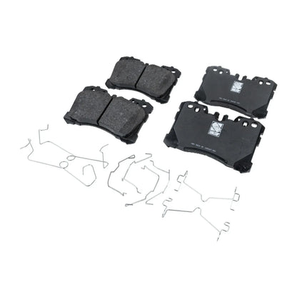 NAO Brake Pads Set of 4 for Lexus LS460, LS500 (2007–2021)