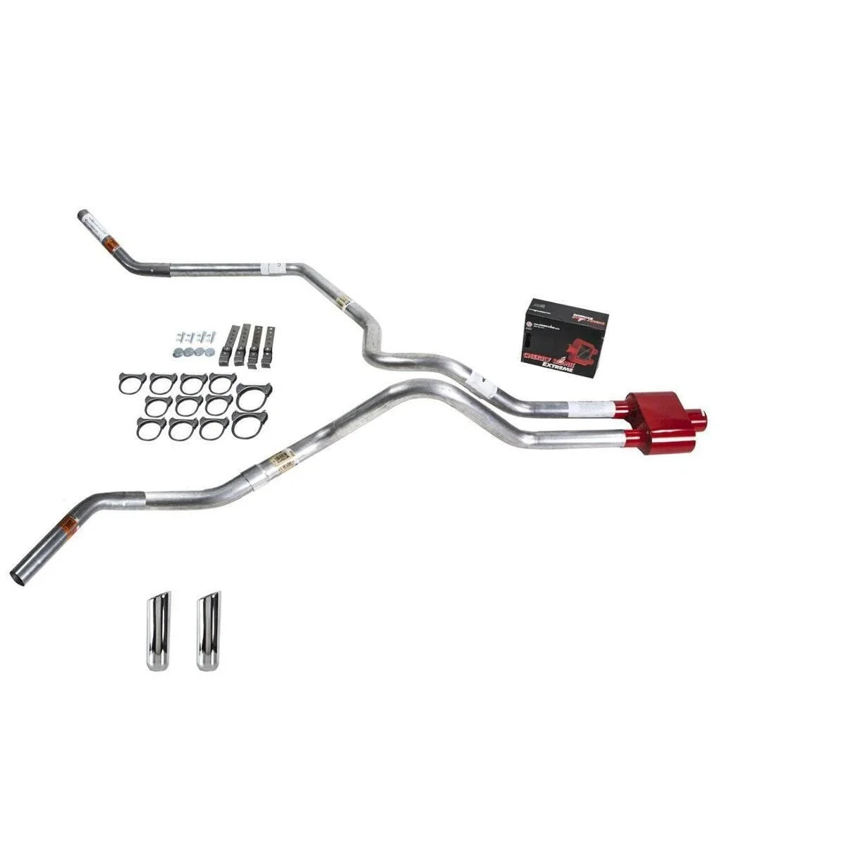 Dual Exhaust Pipe for F150 (2007–2013) - Corner Exit, Chrome Tip