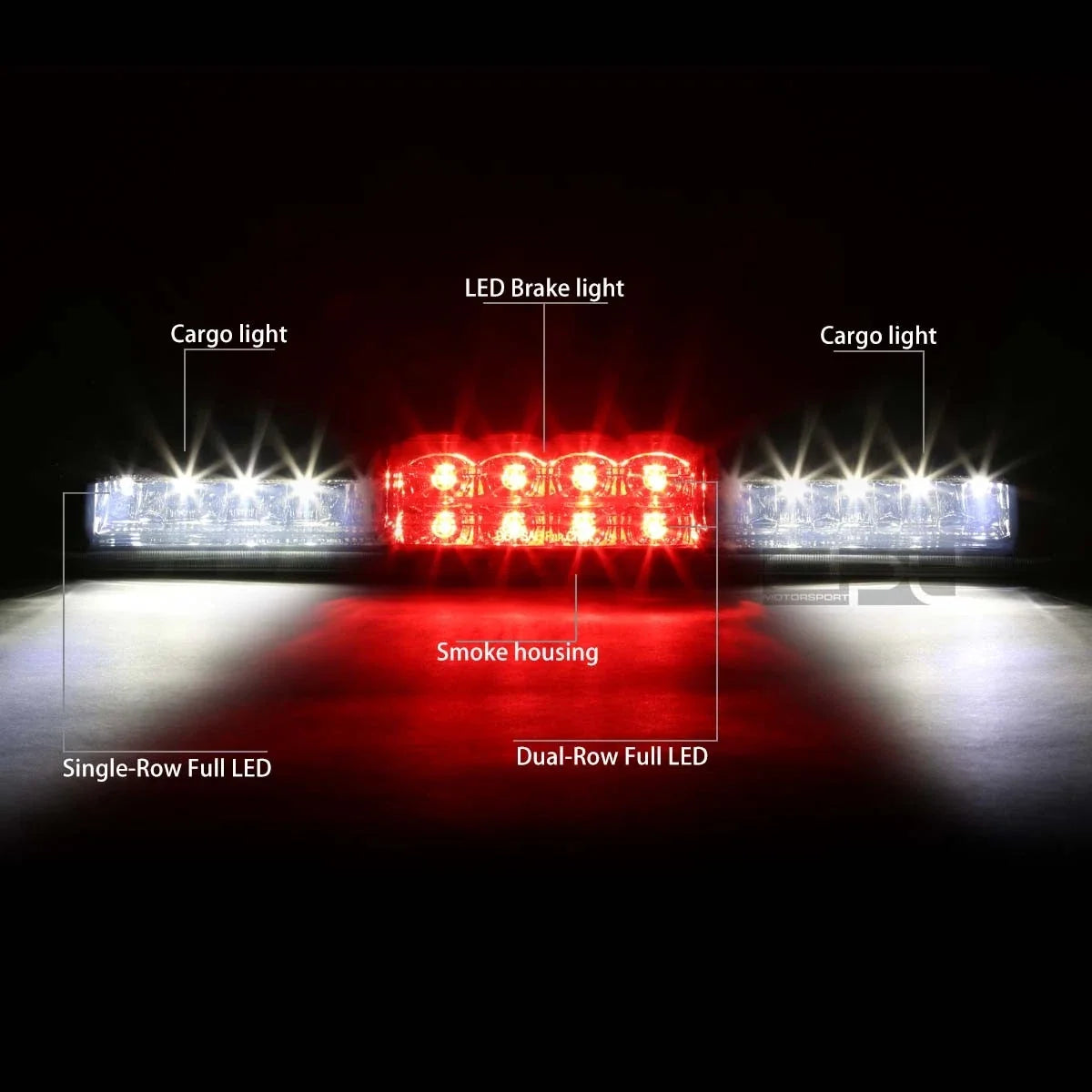 LED Third Tail Brake Light Cargo Lamp Bar for Silverado Sierra (1999–2007)
