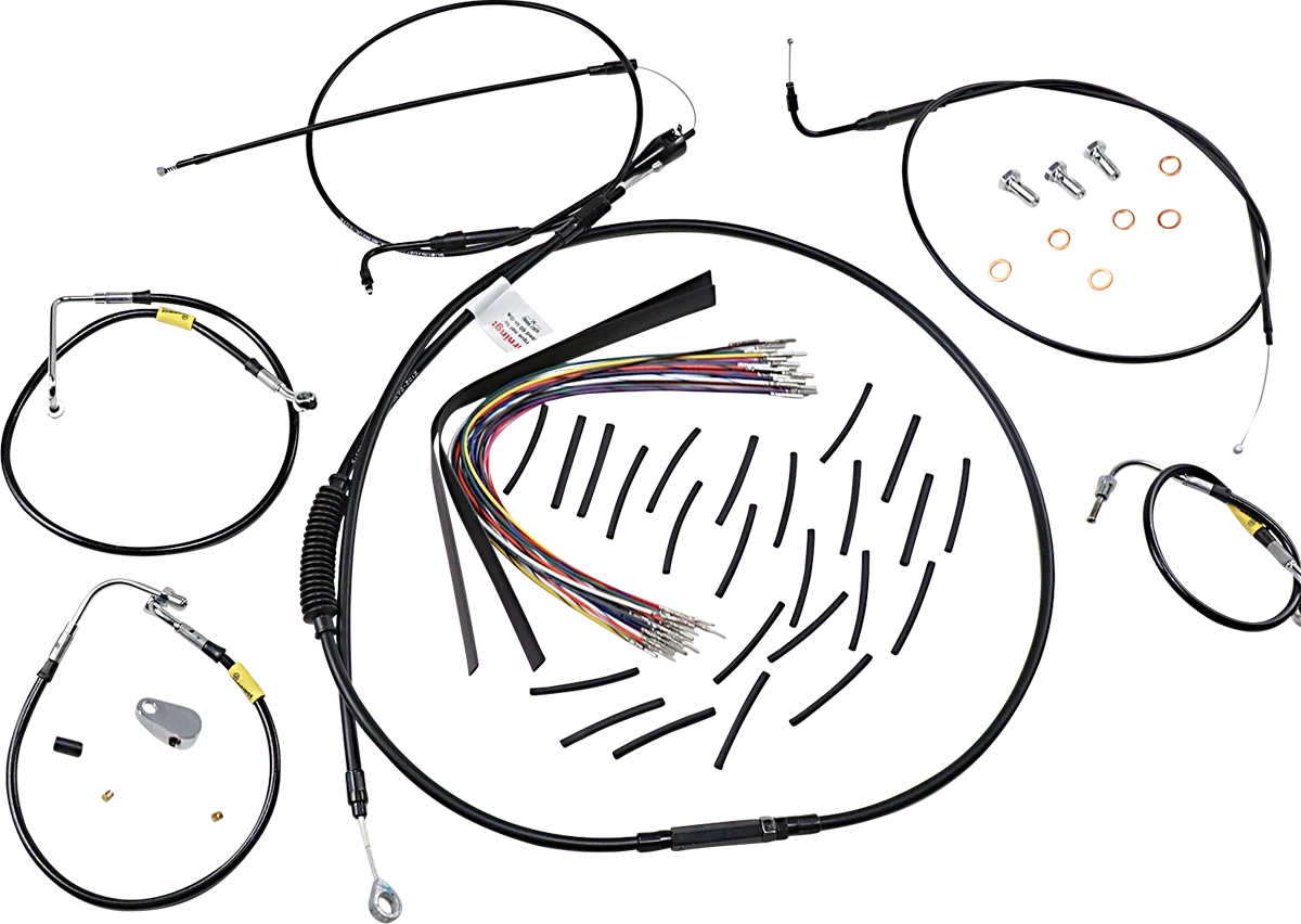 Control Kit for Early Touring Bikes with Bagger Bar Handlebars (15")