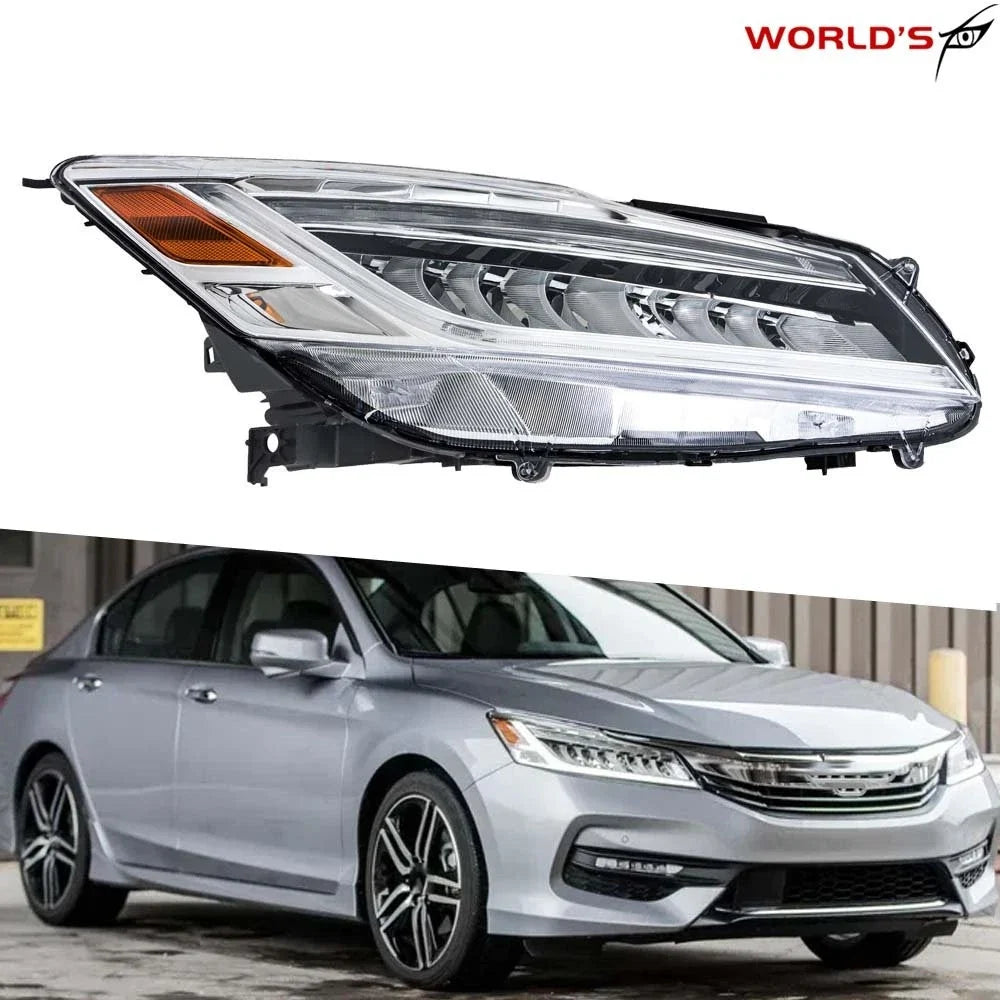 Full LED Headlights for Honda Accord Sedan (2016–2017) Chrome