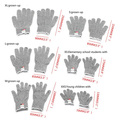 1 Pair of Level 5 Cut Resistant Kitchen Gloves